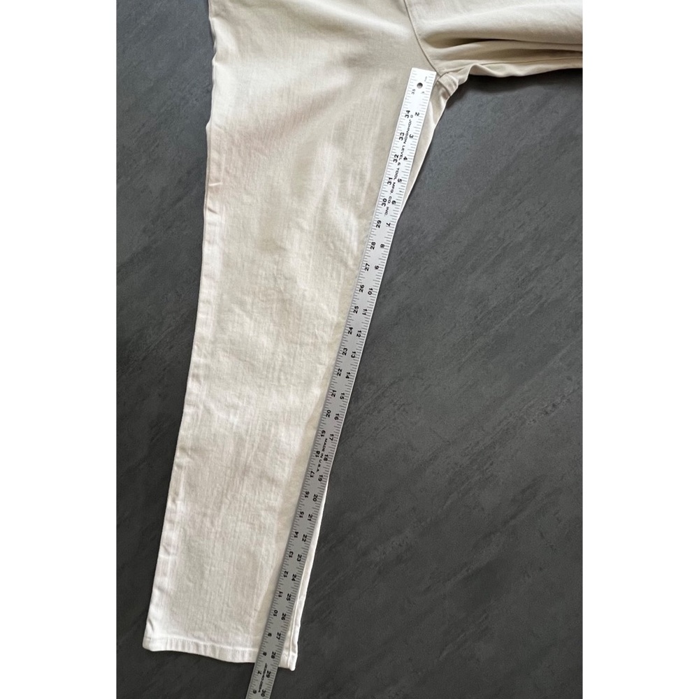 Lauren Ralph Lauren Off White Modern Straight Denim Pants Women’s Size 10 Petite - Picture 9 of 10